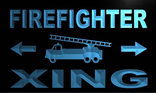 Firefighter Xing Neon Light Sign